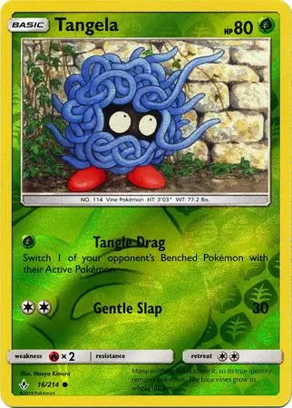 Tangela 16/214 (SM - Unbroken Bonds)  - Reverse Holofoil | Good Games Morley