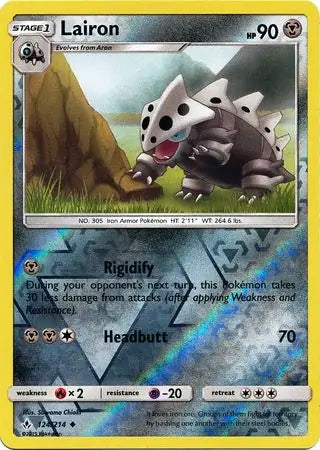 Lairon 124/214 (SM - Unbroken Bonds)  - Reverse Holofoil | Good Games Morley