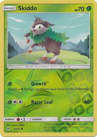 Skiddo 9/131 (SM - Forbidden Light)  - Reverse Holofoil | Good Games Morley