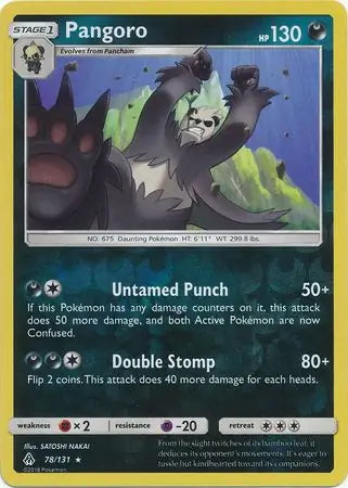 Pangoro 78/131 (SM - Forbidden Light)  - Reverse Holofoil | Good Games Morley