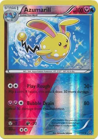 Azumarill 77/114 (XY - Steam Siege)  - Reverse Holofoil | Good Games Morley