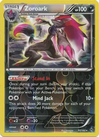 Zoroark 91/162 (XY - BREAKthrough)  - Reverse Holofoil | Good Games Morley