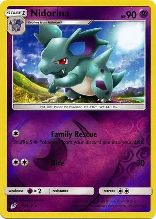 Nidorina 55/181 (SM - Team Up)  - Reverse Holofoil | Good Games Morley