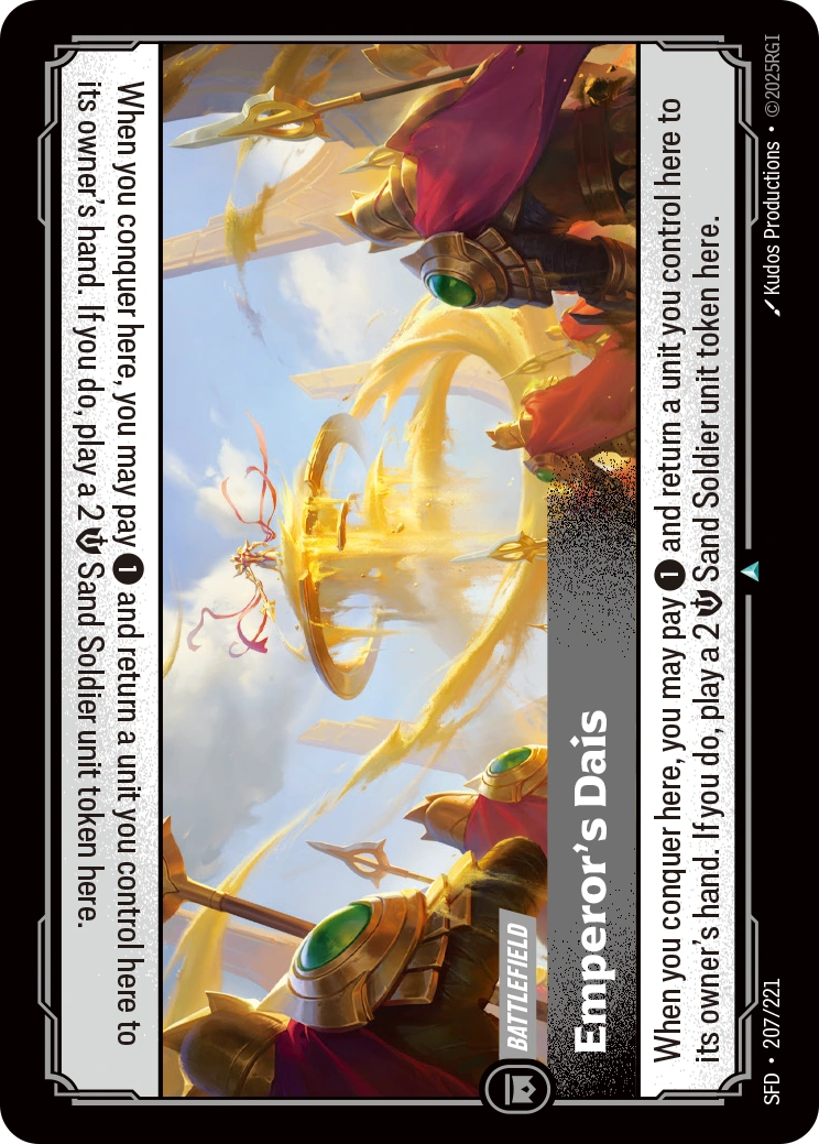 Emperor's Dais 207/221 (Spiritforged)  | Good Games Morley