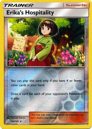 Erika's Hospitality 140/181 (SM - Team Up)  - Reverse Holofoil | Good Games Morley