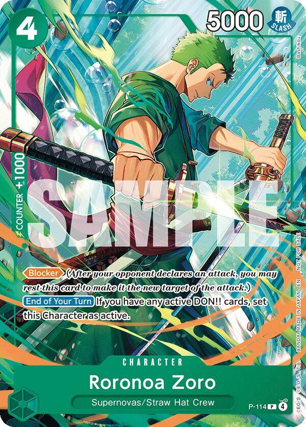 Roronoa Zoro P-114 (One Piece Promotion Cards)  | Good Games Morley
