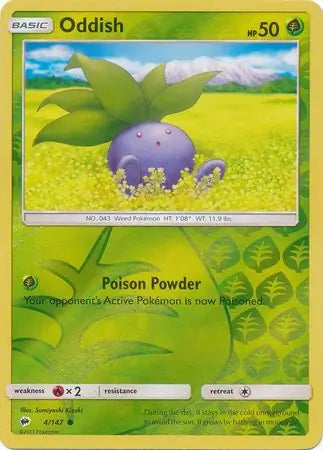 Oddish 4/147 (SM - Burning Shadows)  - Reverse Holofoil | Good Games Morley