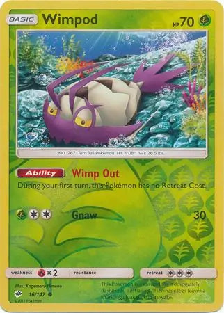 Wimpod 16/147 (SM - Burning Shadows)  - Reverse Holofoil | Good Games Morley
