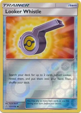 Looker Whistle 127/156 (SM - Ultra Prism)  - Reverse Holofoil | Good Games Morley