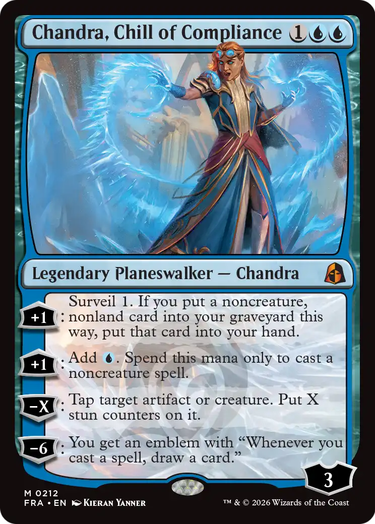 Chandra, Chill of Compliance 212 (Reality Fracture)  - Foil | Good Games Morley