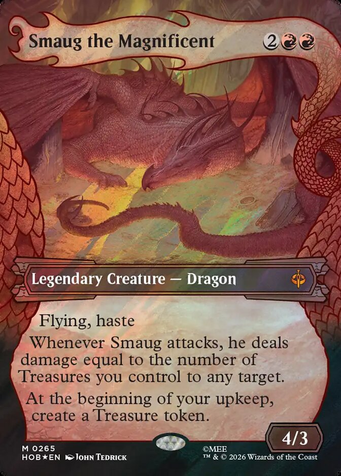 Smaug the Magnificent 265 (The Hobbit)  - Showcase Surge Foil | Good Games Morley