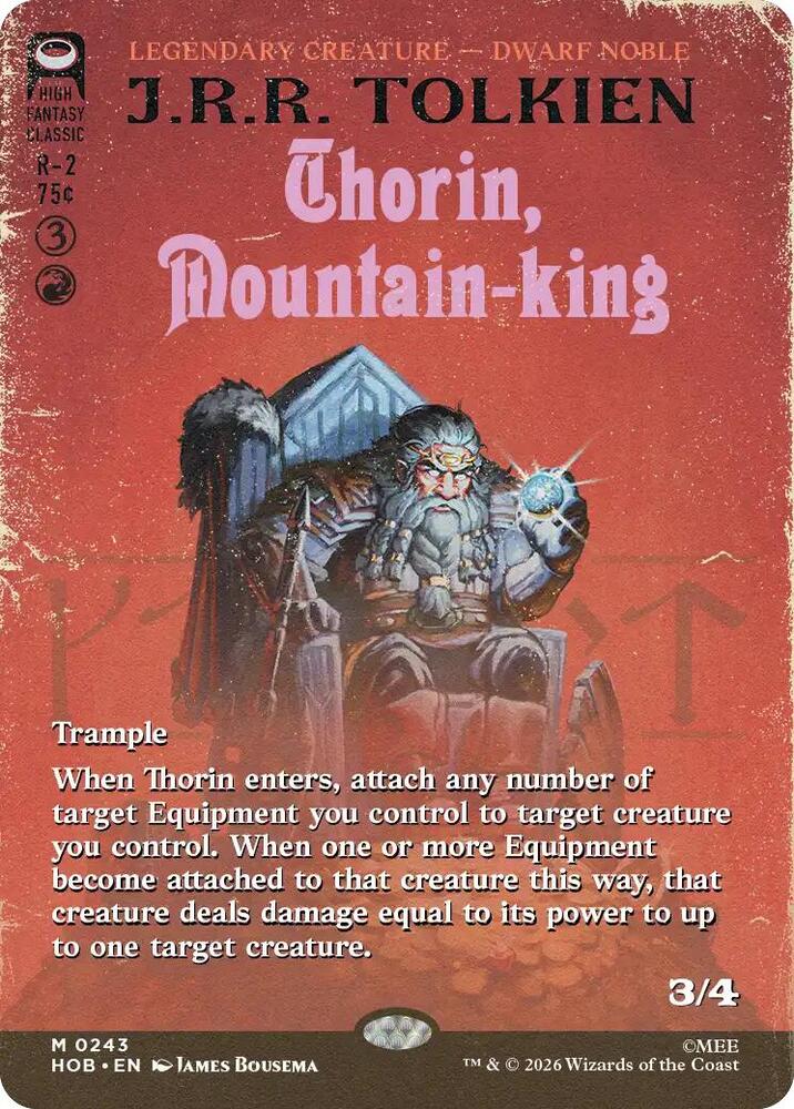 Thorin, Mountain-king 243 (The Hobbit)  - Borderless | Good Games Morley