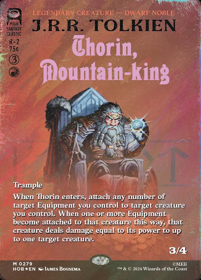 Thorin, Mountain-king 279 (The Hobbit)  - Borderless Surge Foil | Good Games Morley