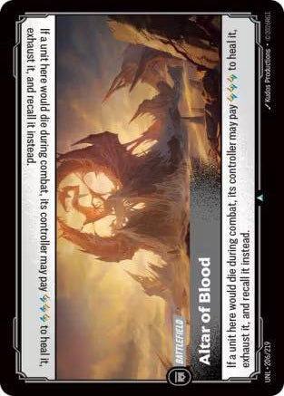 Altar of Blood 206/219 (Unleashed)  - Foil | Good Games Morley