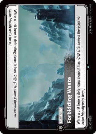 Forbidding Waste 210/219 (Unleashed)  | Good Games Morley