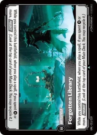 Forgotten Library 211/219 (Unleashed)  | Good Games Morley