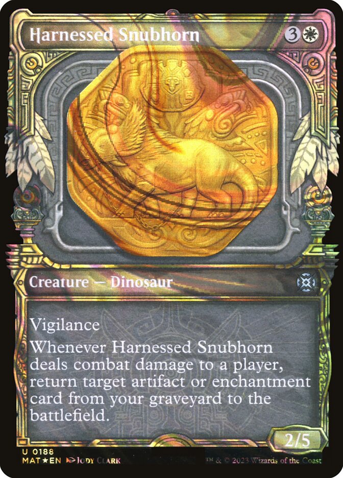 Harnessed Snubhorn 188/50 (March of the Machine: The Aftermath)  - Showcase Halo Foil | Good Games Morley