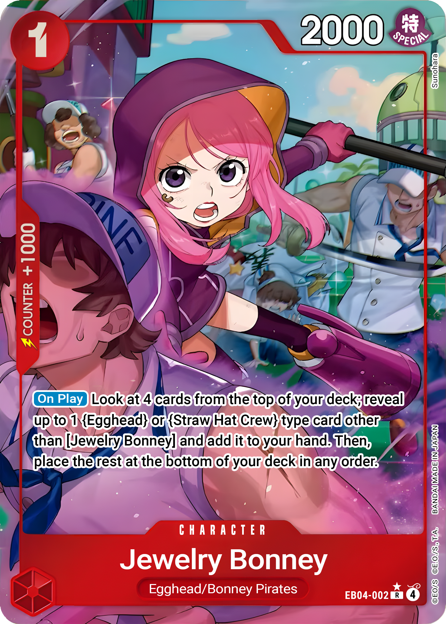 Jewelry Bonney EB04-002 (Adventure on Kami's Island)  - Alternate Art Foil | Good Games Morley