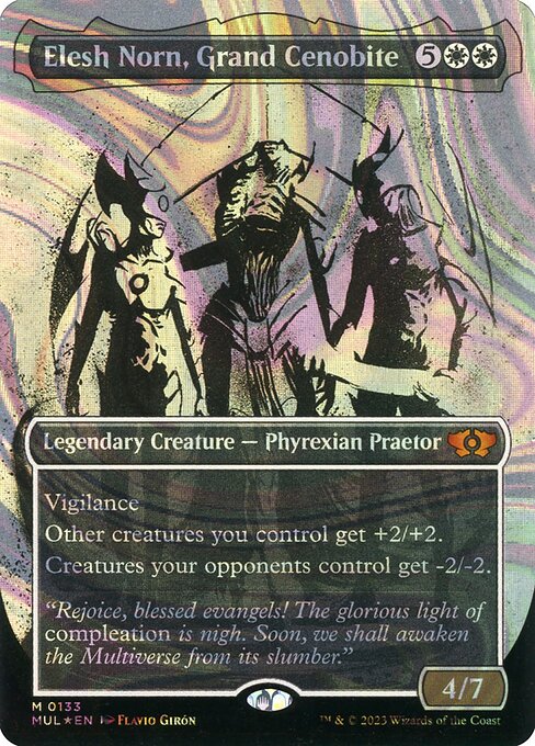 Elesh Norn, Grand Cenobite 133/65 (March of the Machine: Multiverse Legends)  - Borderless Halo Foil | Good Games Morley