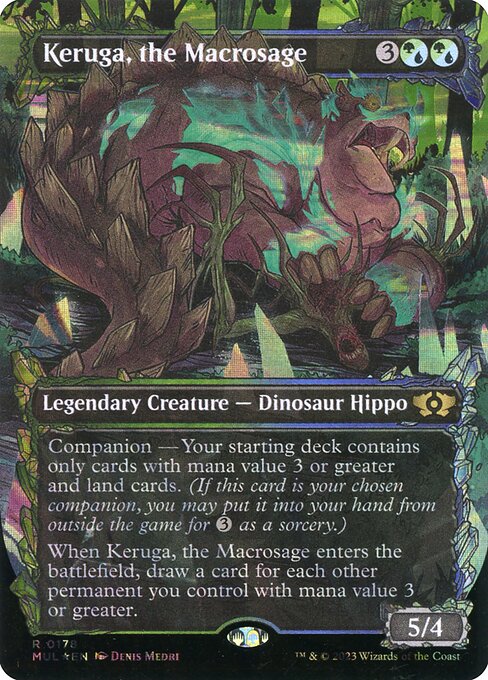 Keruga, the Macrosage 178/65 (March of the Machine: Multiverse Legends)  - Borderless Halo Foil | Good Games Morley