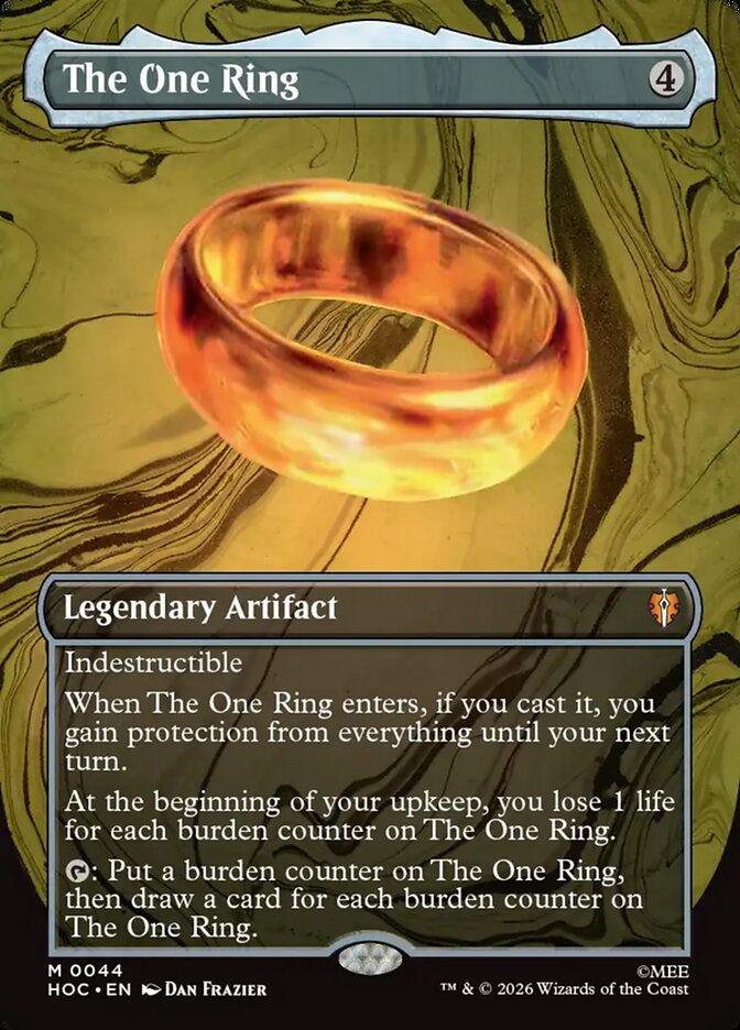 The One Ring 44 (The Hobbit: Eternal-Legal)  - Borderless Foil | Good Games Morley