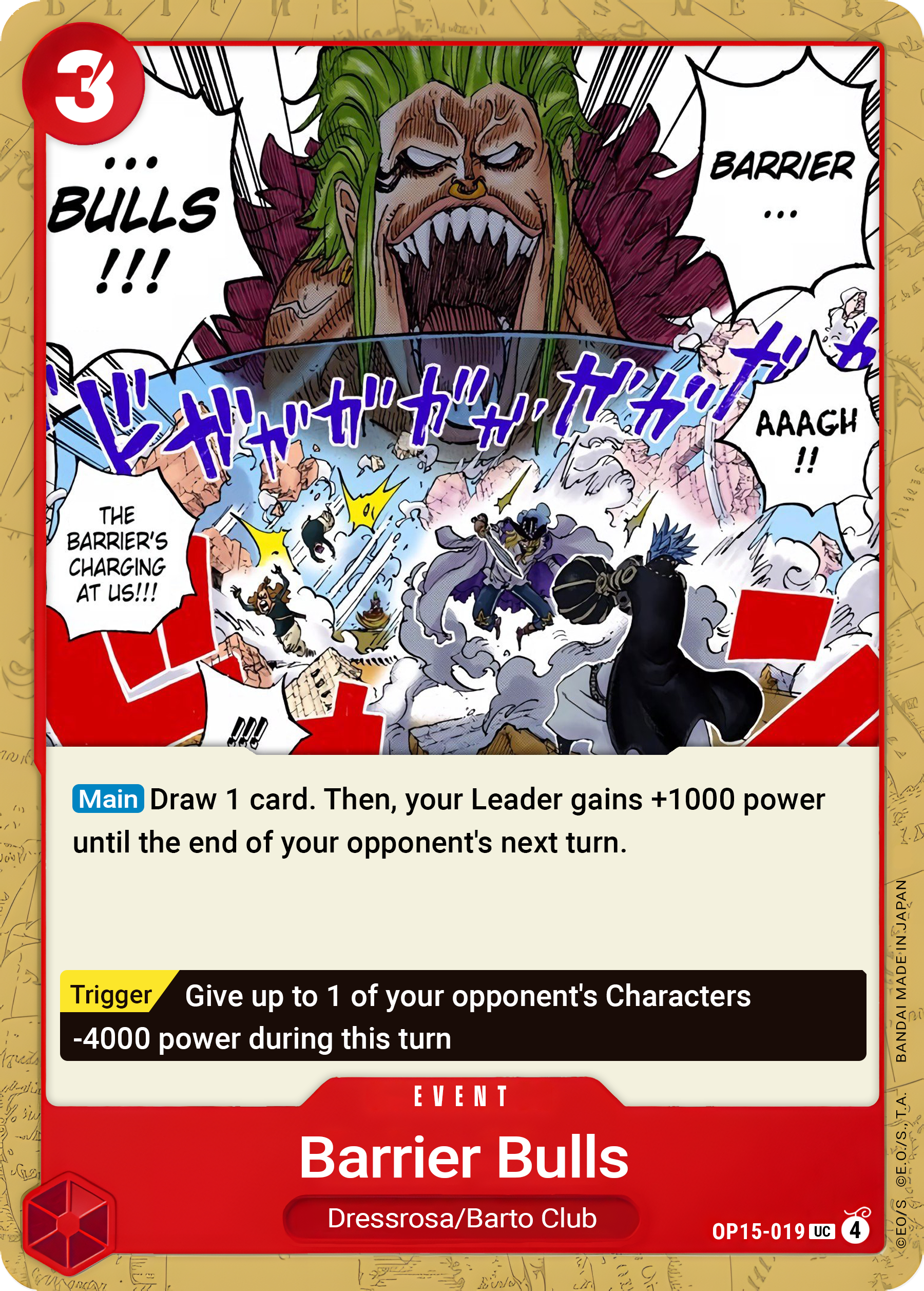 Barrier Bulls OP15-019 (Adventure on Kami's Island)  | Good Games Morley