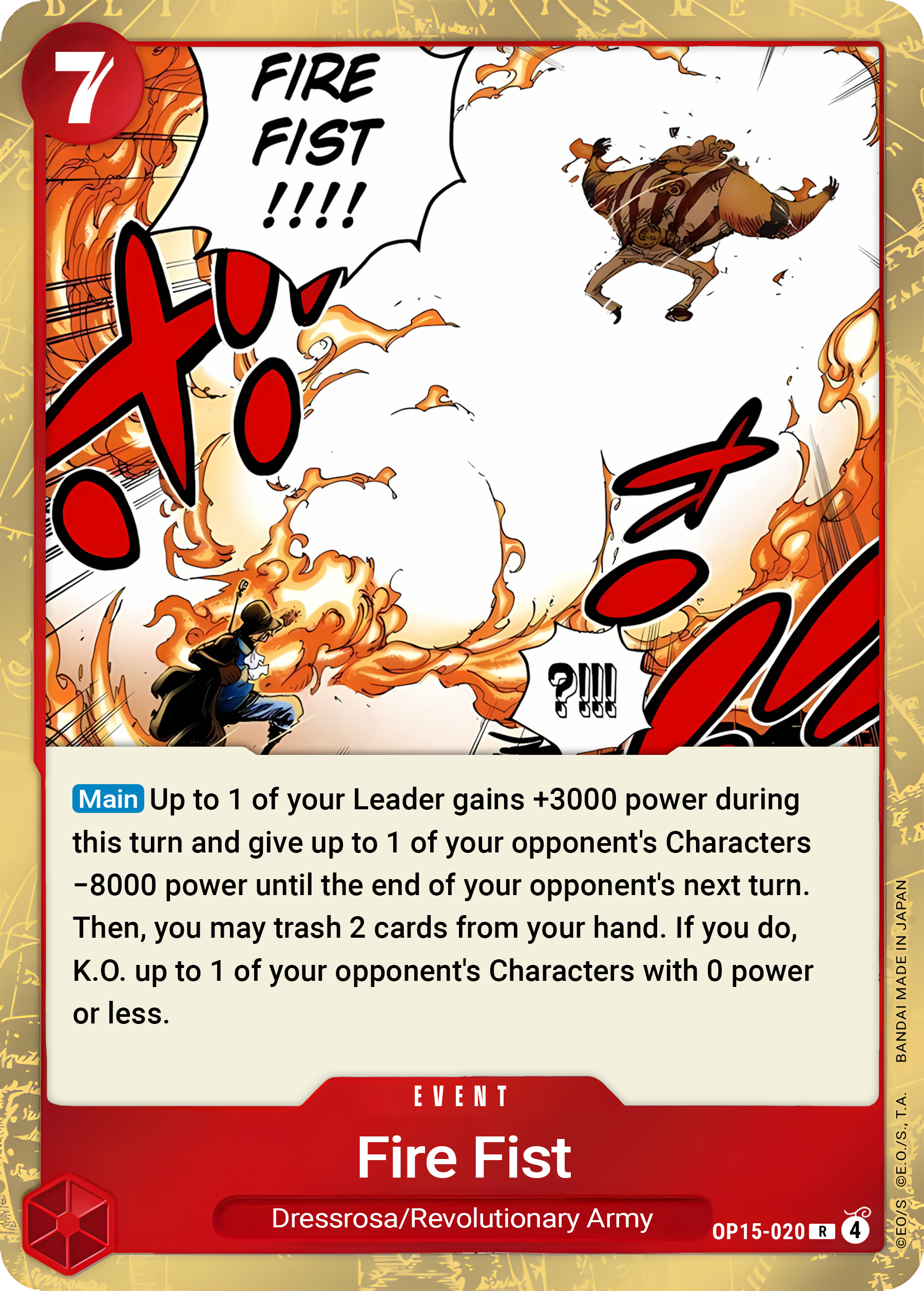 Fire Fist OP15-020 (Adventure on Kami's Island)  - Foil | Good Games Morley