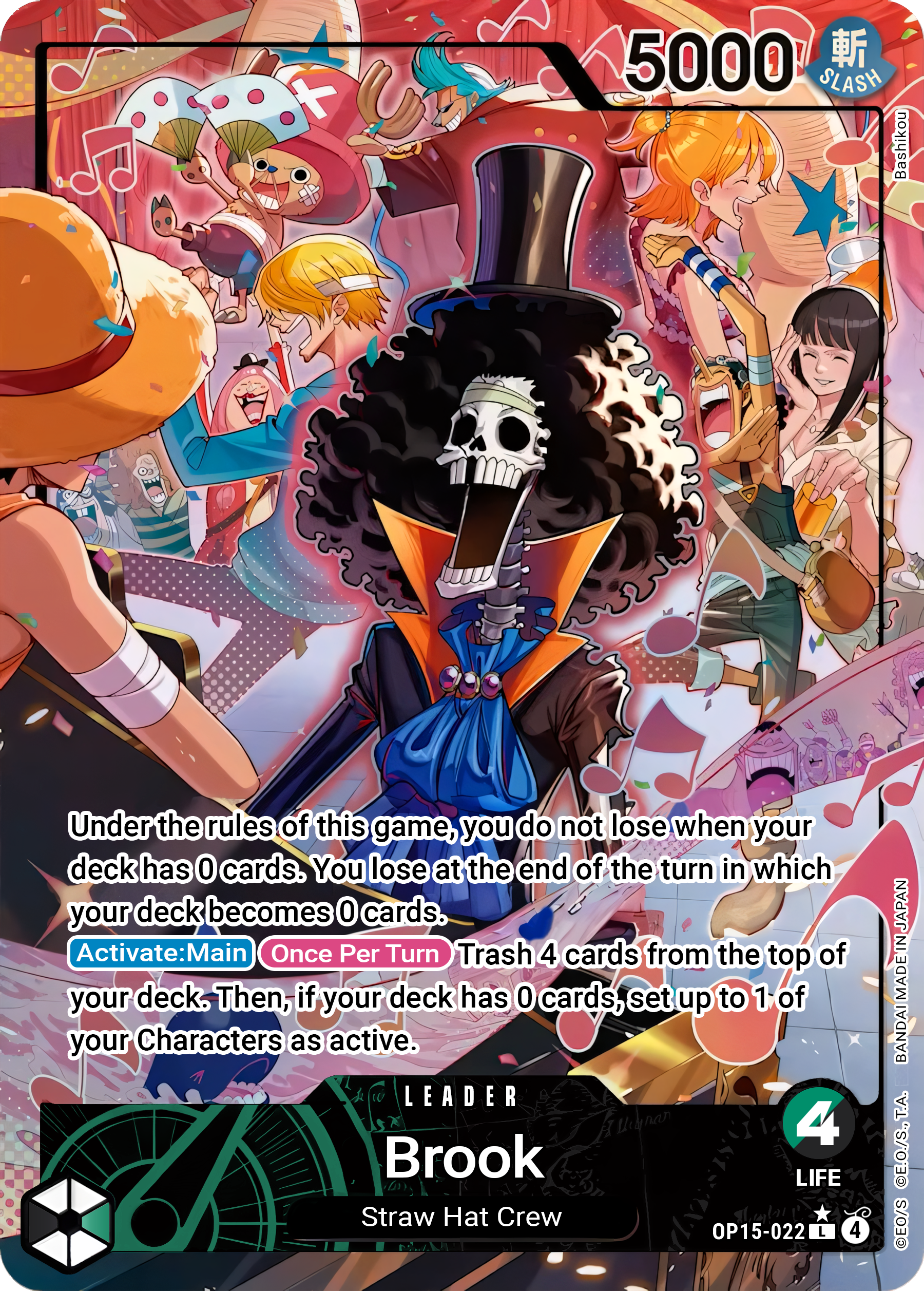 Brook OP15-022 (Adventure on Kami's Island)  - Alternate Art Foil | Good Games Morley