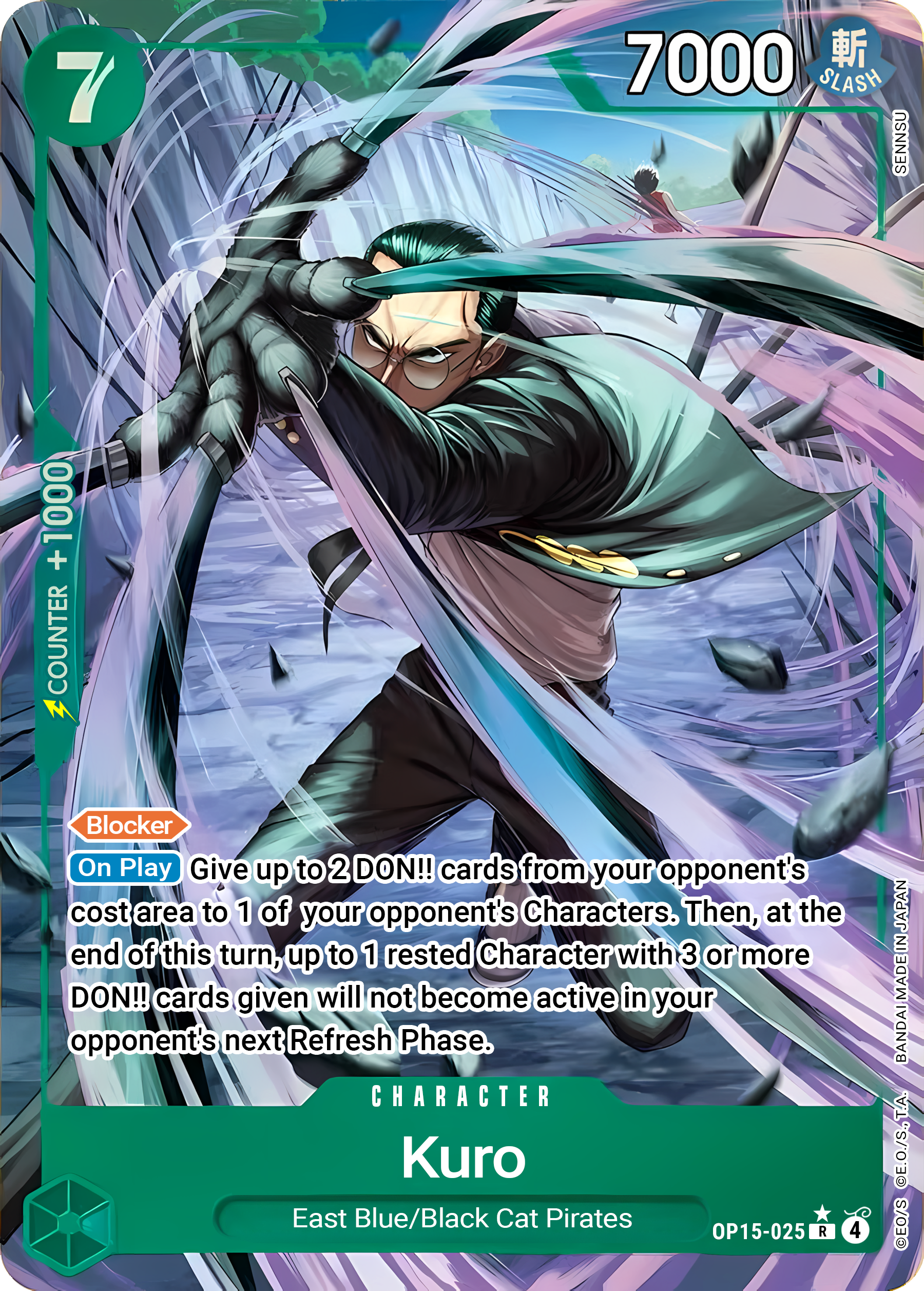 Kuro OP15-025 (Adventure on Kami's Island)  - Alternate Art Foil | Good Games Morley