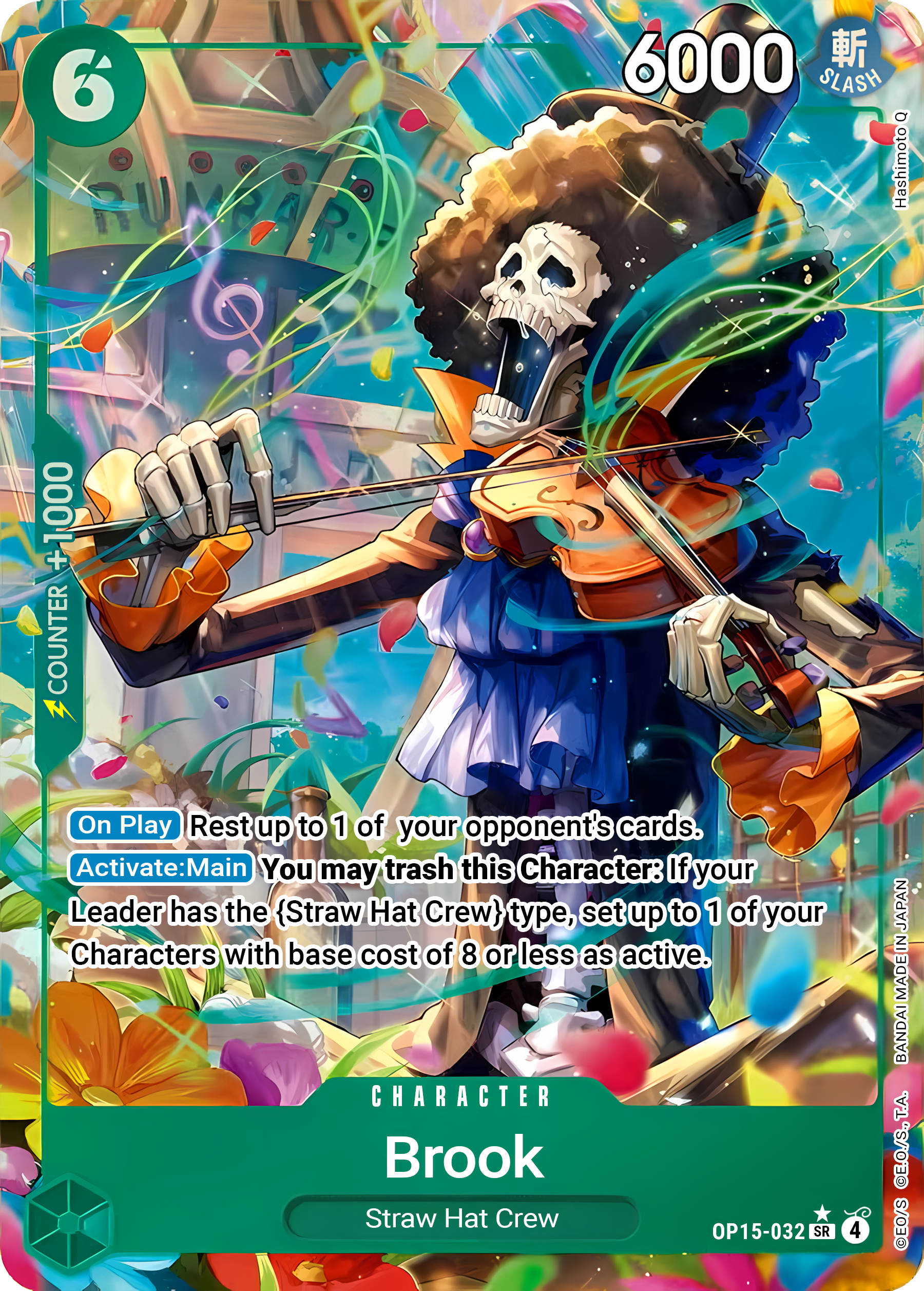 Brook OP15-032 (Adventure on Kami's Island)  - Alternate Art Foil | Good Games Morley
