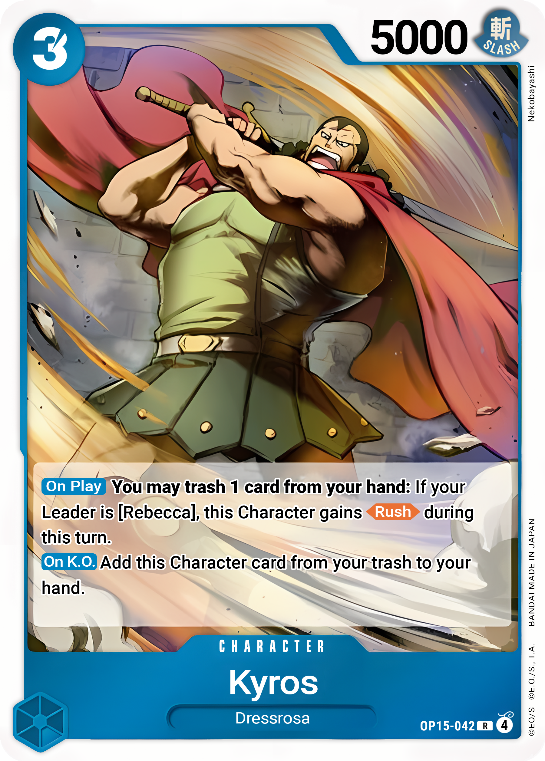 Kyros OP15-042 (Adventure on Kami's Island)  - Foil | Good Games Morley