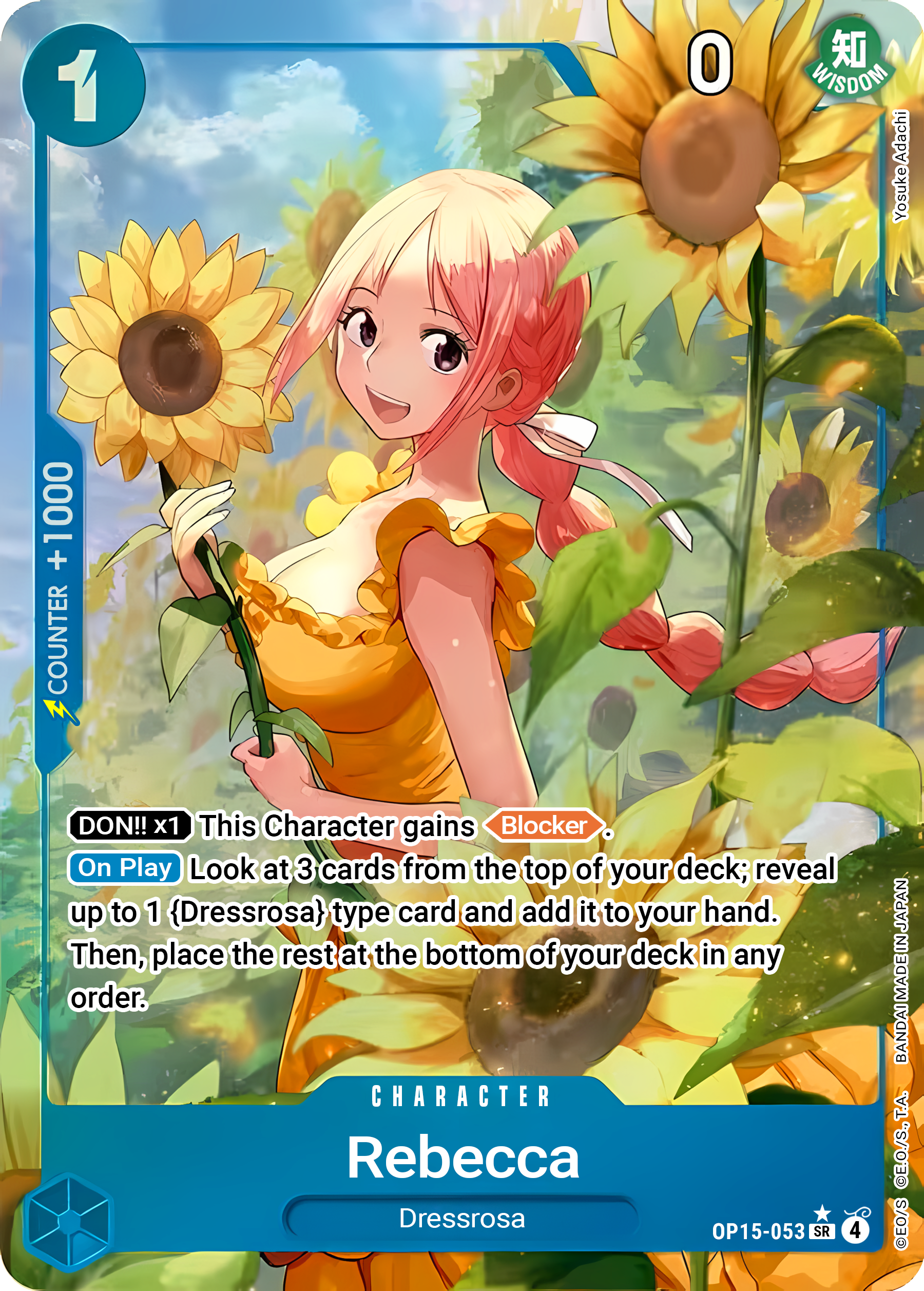 Rebecca OP15-053 (Adventure on Kami's Island)  - Alternate Art Foil | Good Games Morley