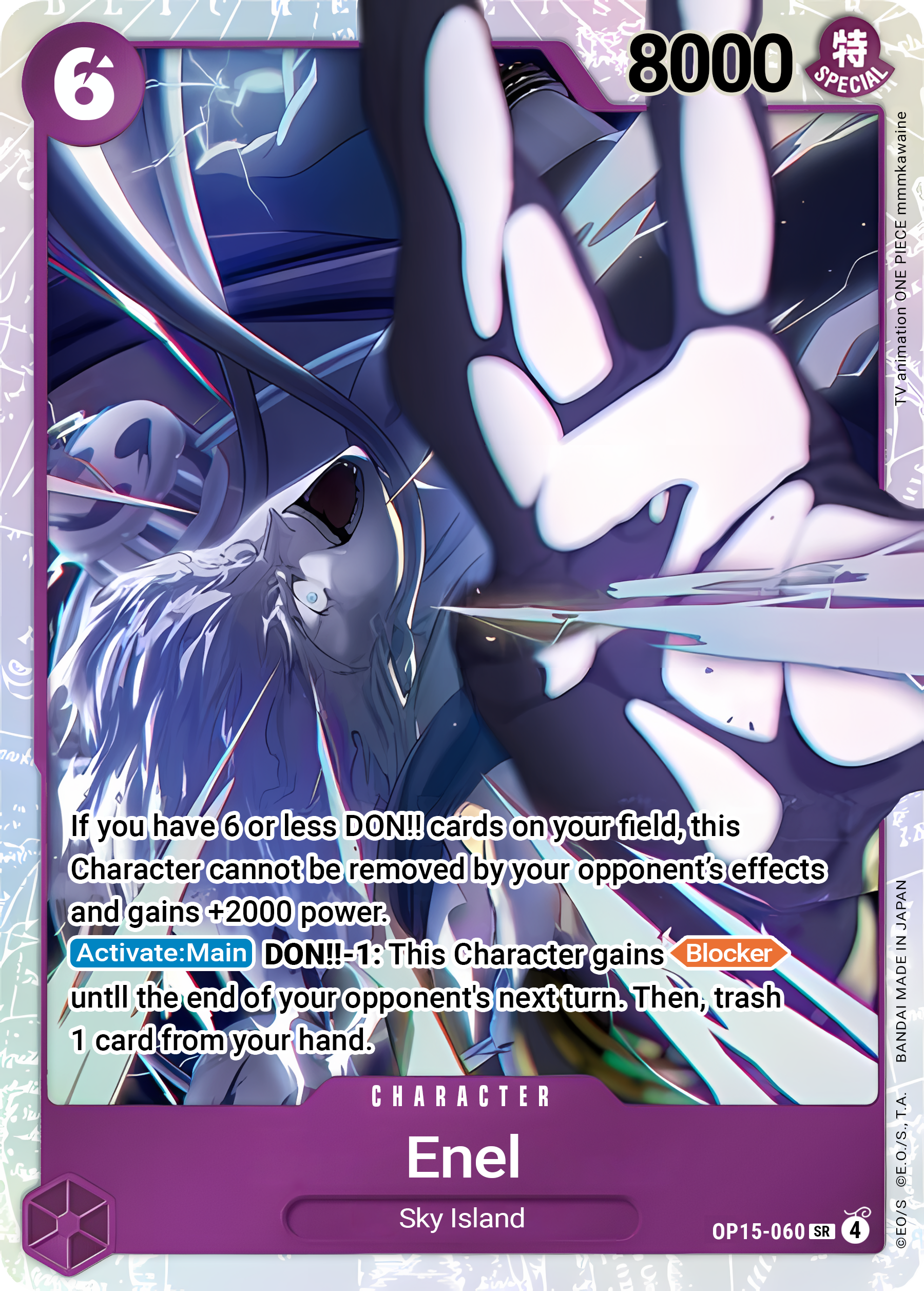 Enel OP15-060 (Adventure on Kami's Island)  - Foil | Good Games Morley