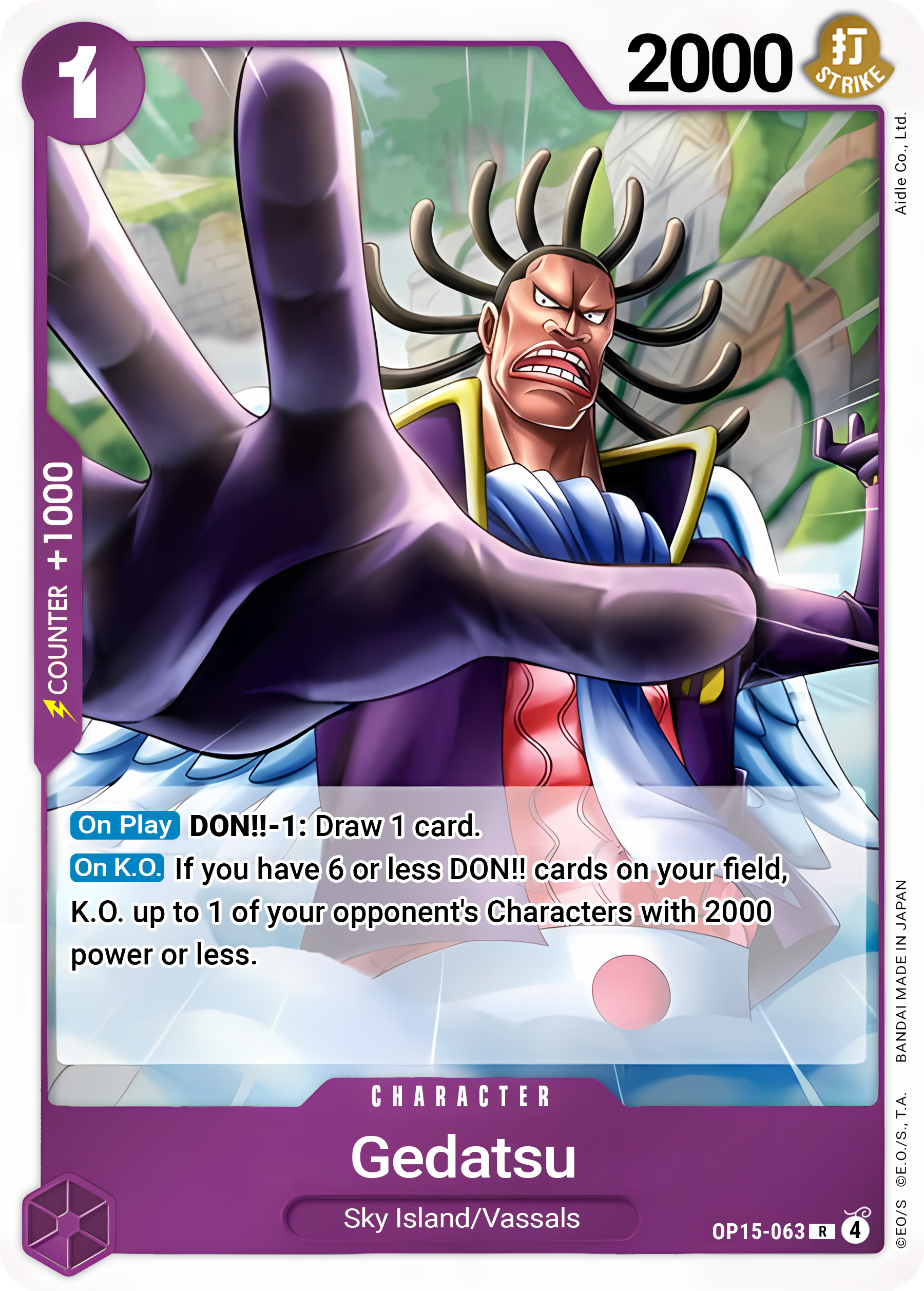 Gedatsu OP15-063 (Adventure on Kami's Island)  - Foil | Good Games Morley