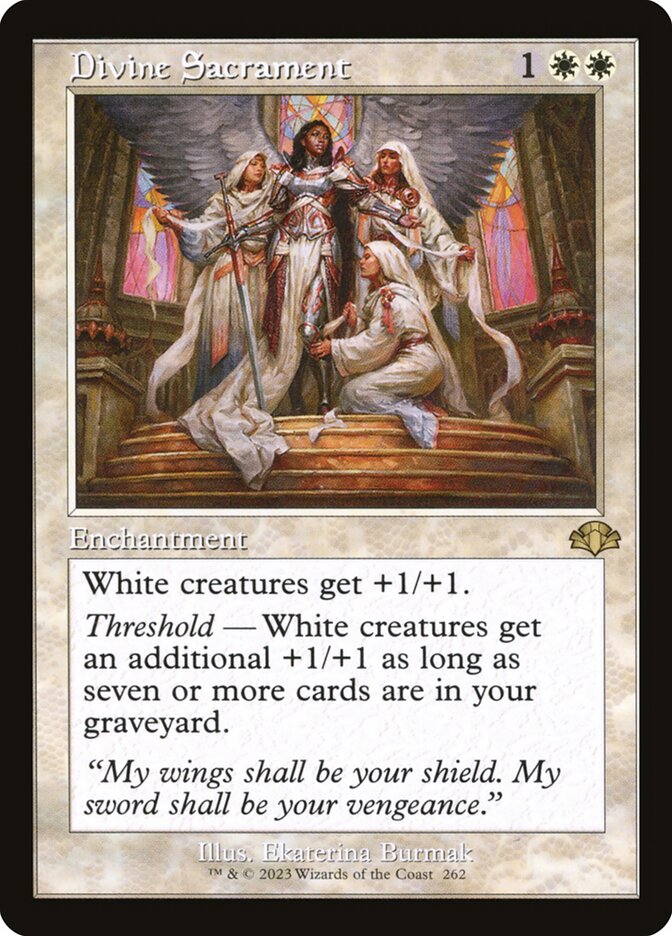 Divine Sacrament 262/261 (Dominaria Remastered)  - Retro | Good Games Morley