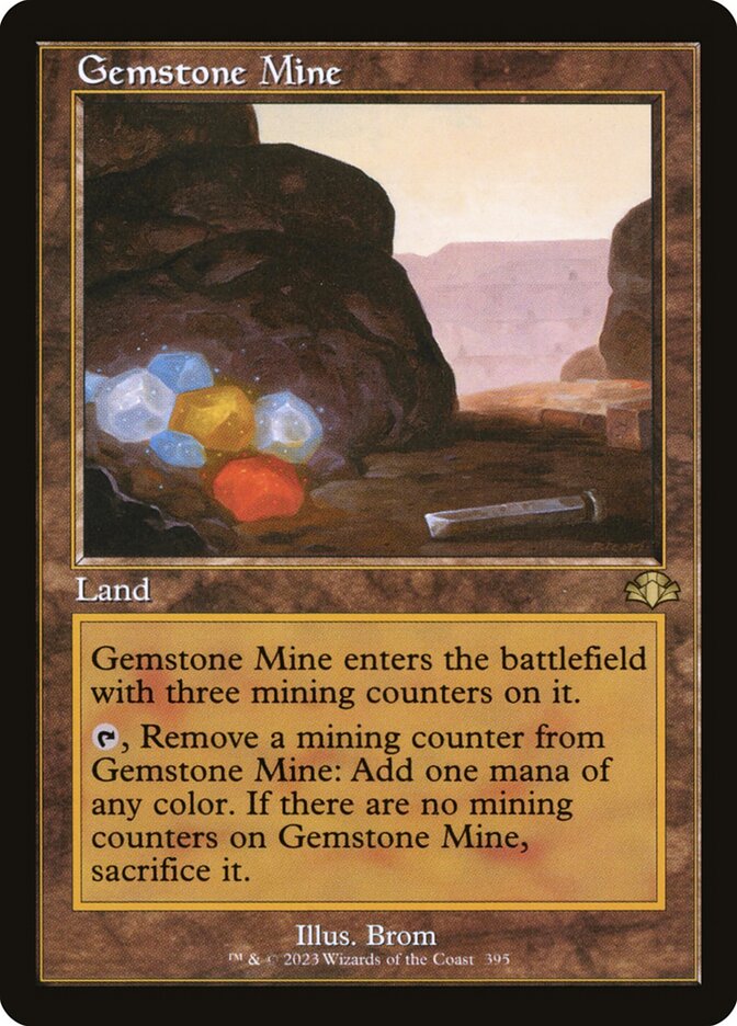 Gemstone Mine 395/261 (Dominaria Remastered)  - Retro Foil | Good Games Morley