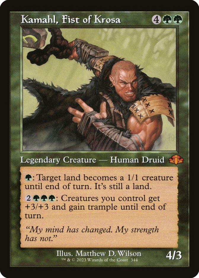 Kamahl, Fist of Krosa 344/261 (Dominaria Remastered)  - Retro Foil | Good Games Morley