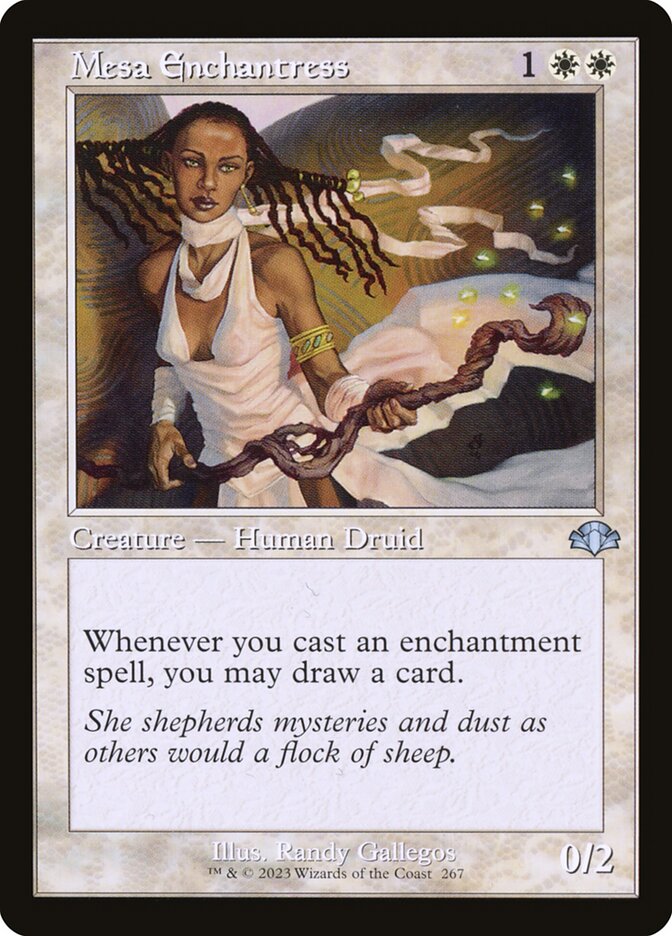 Mesa Enchantress 267/261 (Dominaria Remastered)  - Retro | Good Games Morley