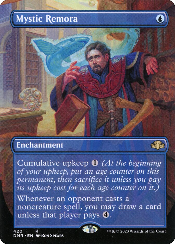 Mystic Remora 420 (Dominaria Remastered)  - Borderless | Good Games Morley