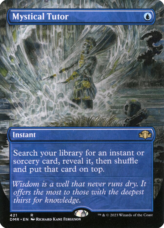 Mystical Tutor 421/261 (Dominaria Remastered)  - Borderless Foil | Good Games Morley