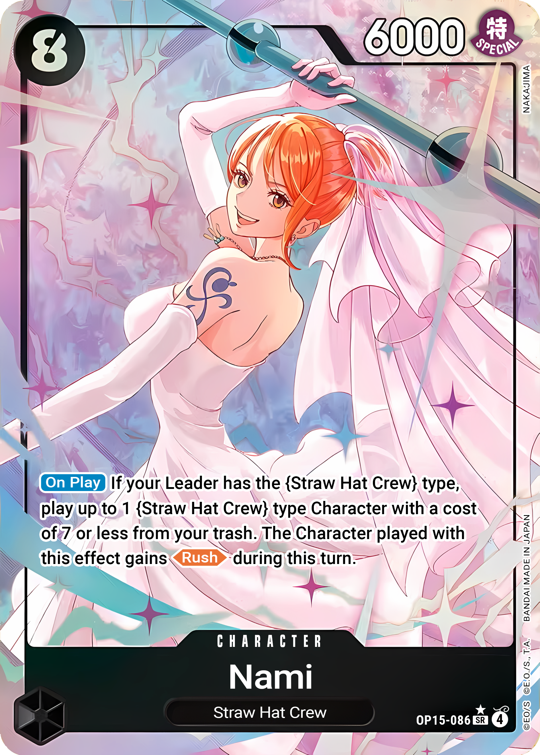 Nami OP15-086 (Adventure on Kami's Island)  - Alternate Art Foil | Good Games Morley