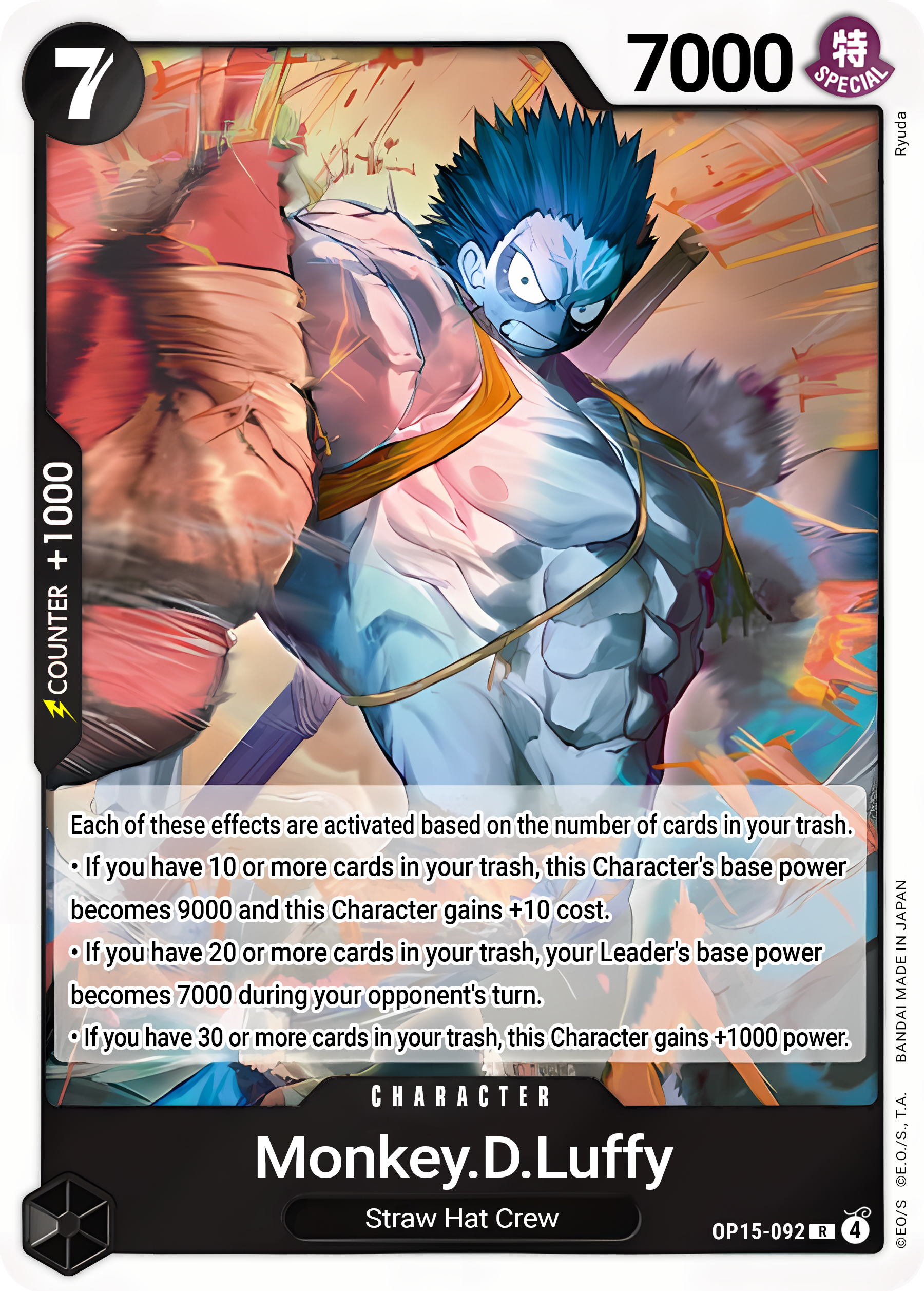 Monkey.D.Luffy OP15-092 (Adventure on Kami's Island)  - Foil | Good Games Morley