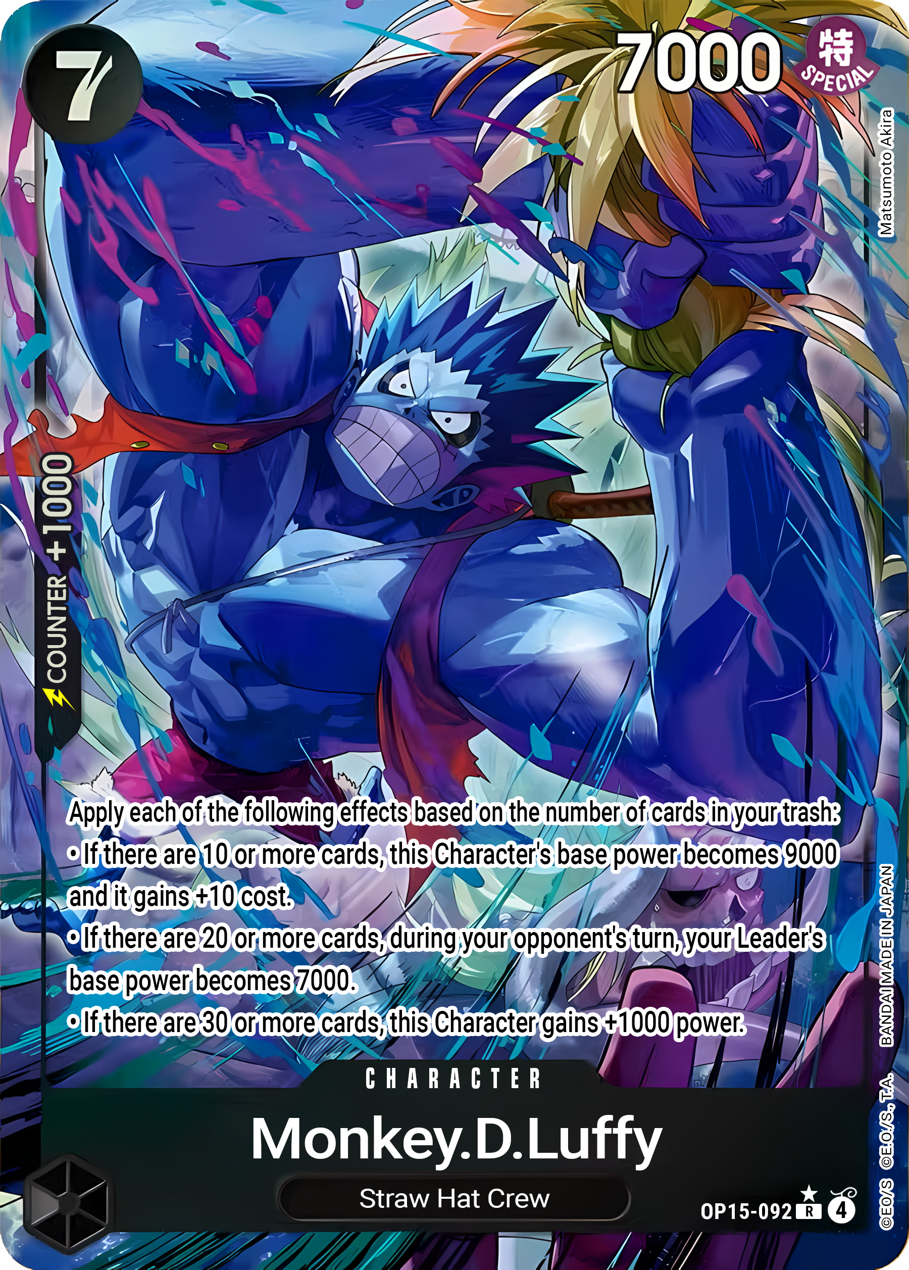 Monkey.D.Luffy OP15-092 (Adventure on Kami's Island)  - Alternate Art Foil | Good Games Morley