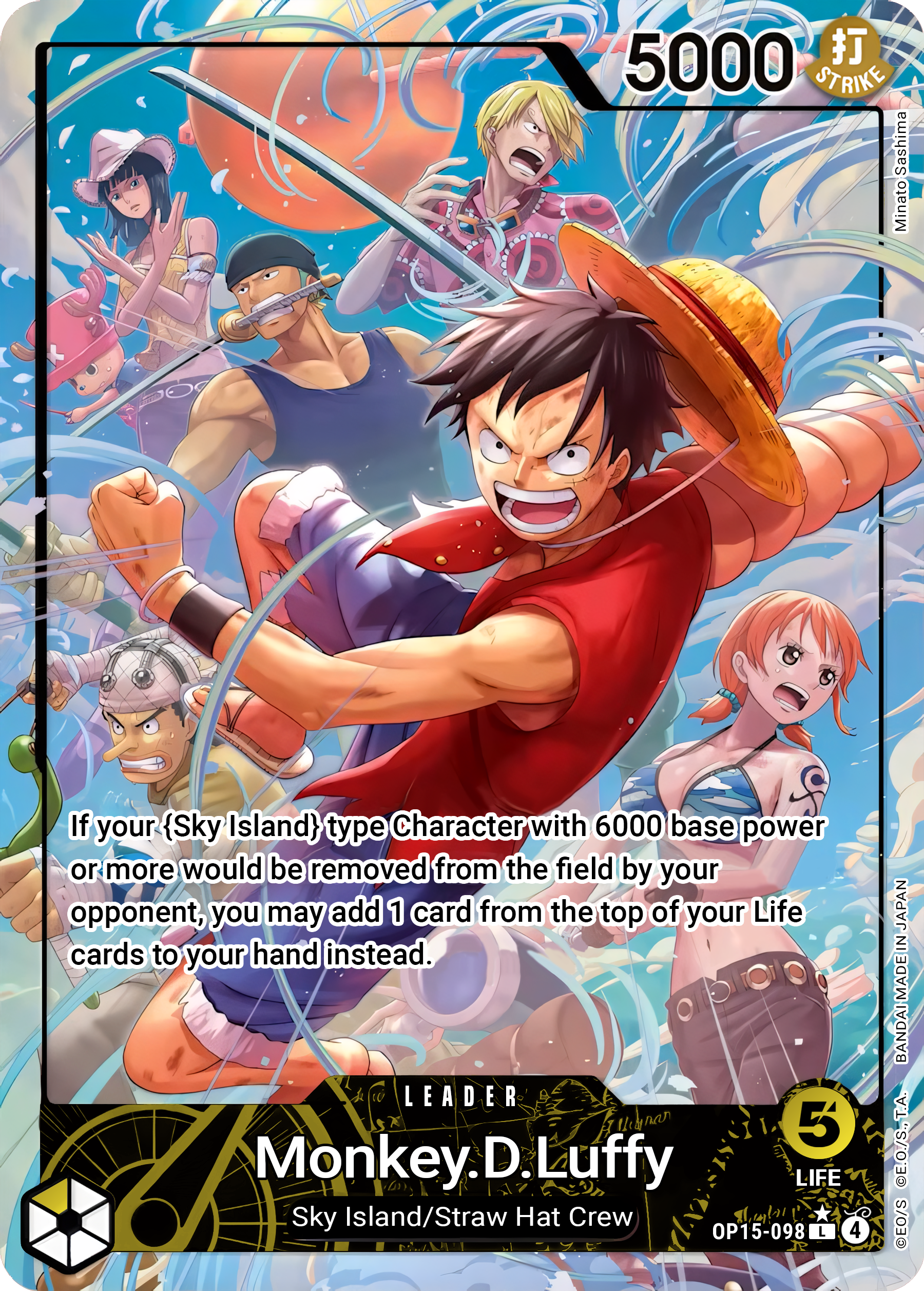 Monkey.D.Luffy OP15-098 (Adventure on Kami's Island)  - Alternate Art Foil | Good Games Morley
