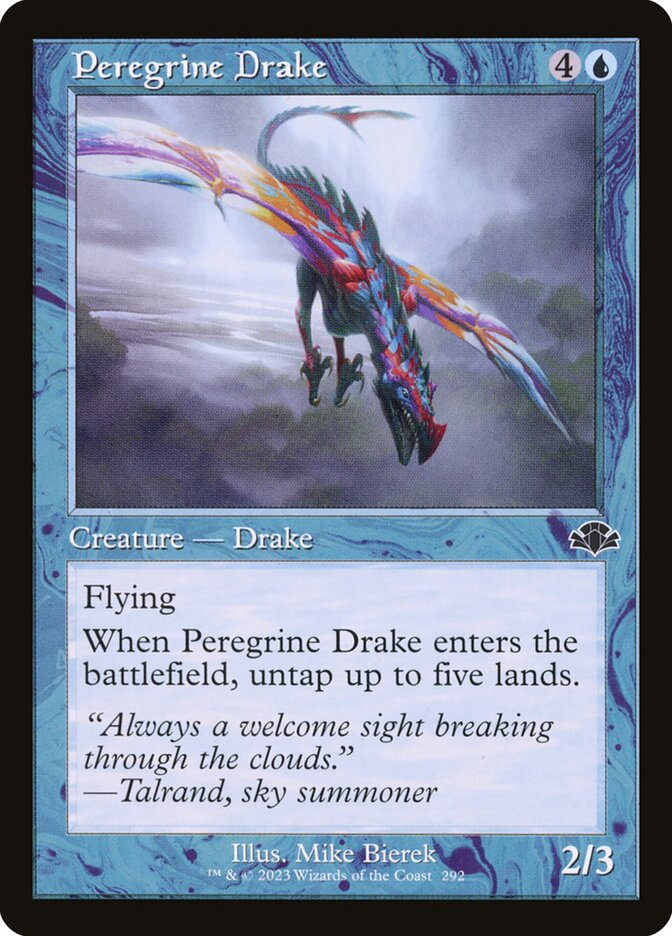 Peregrine Drake 292/261 (Dominaria Remastered)  - Retro | Good Games Morley