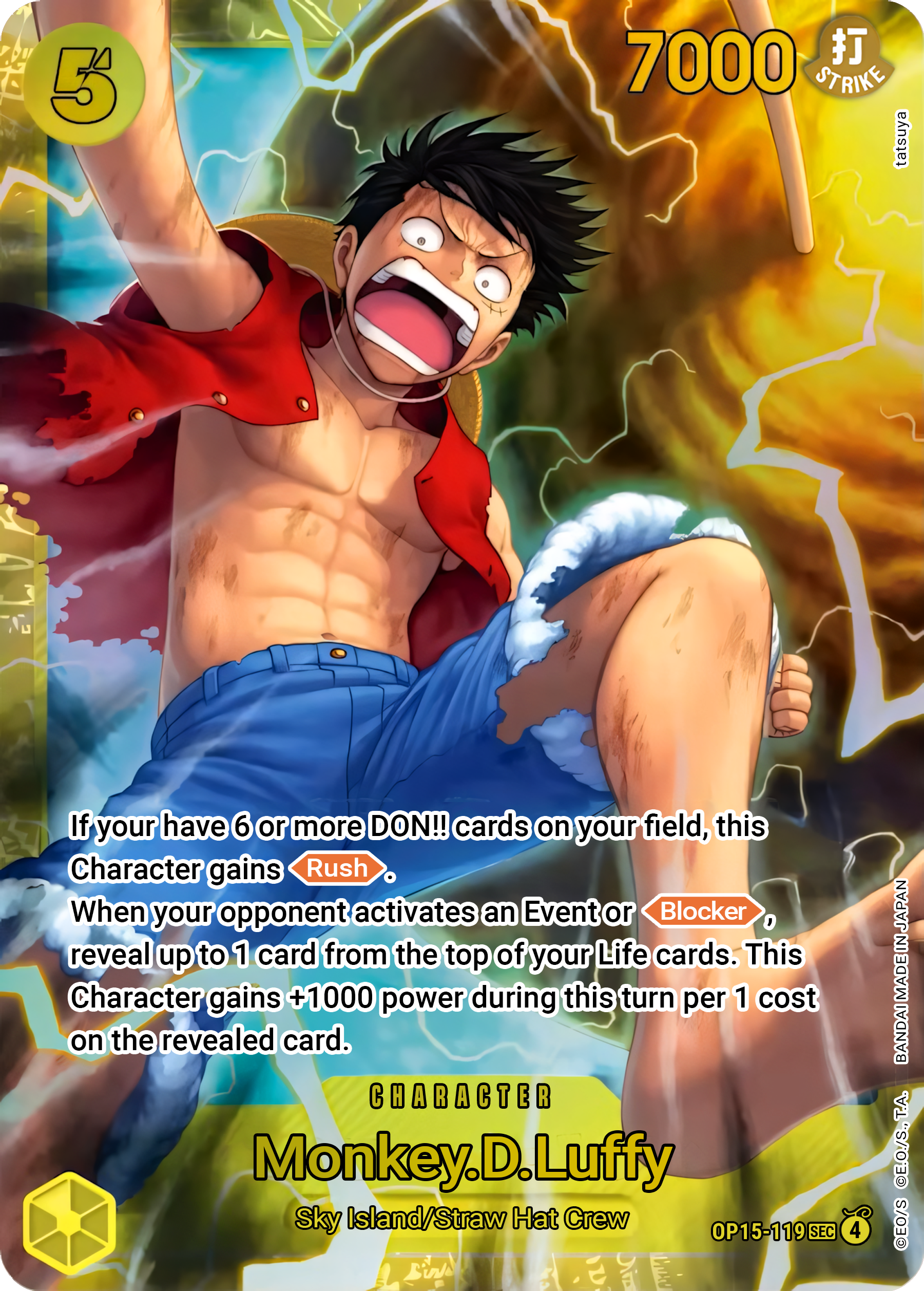 Monkey.D.Luffy OP15-119 (Adventure on Kami's Island)  - Foil | Good Games Morley