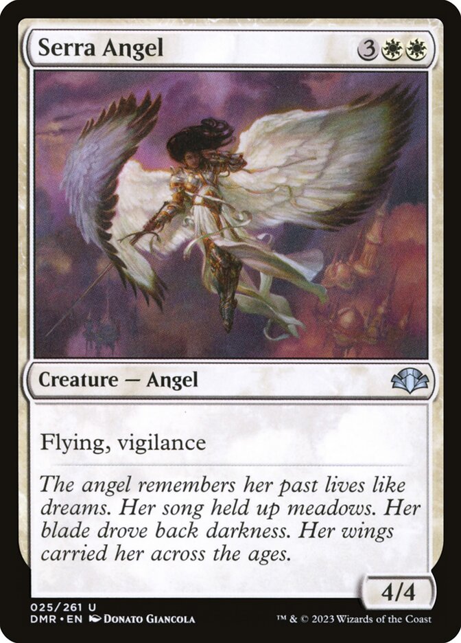 Serra Angel 25/261 (Dominaria Remastered)  - Foil | Good Games Morley