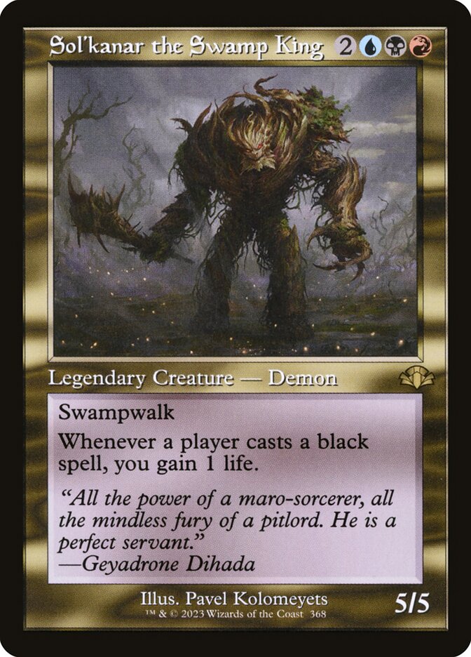 Sol'kanar the Swamp King 368/261 (Dominaria Remastered)  - Retro Foil | Good Games Morley