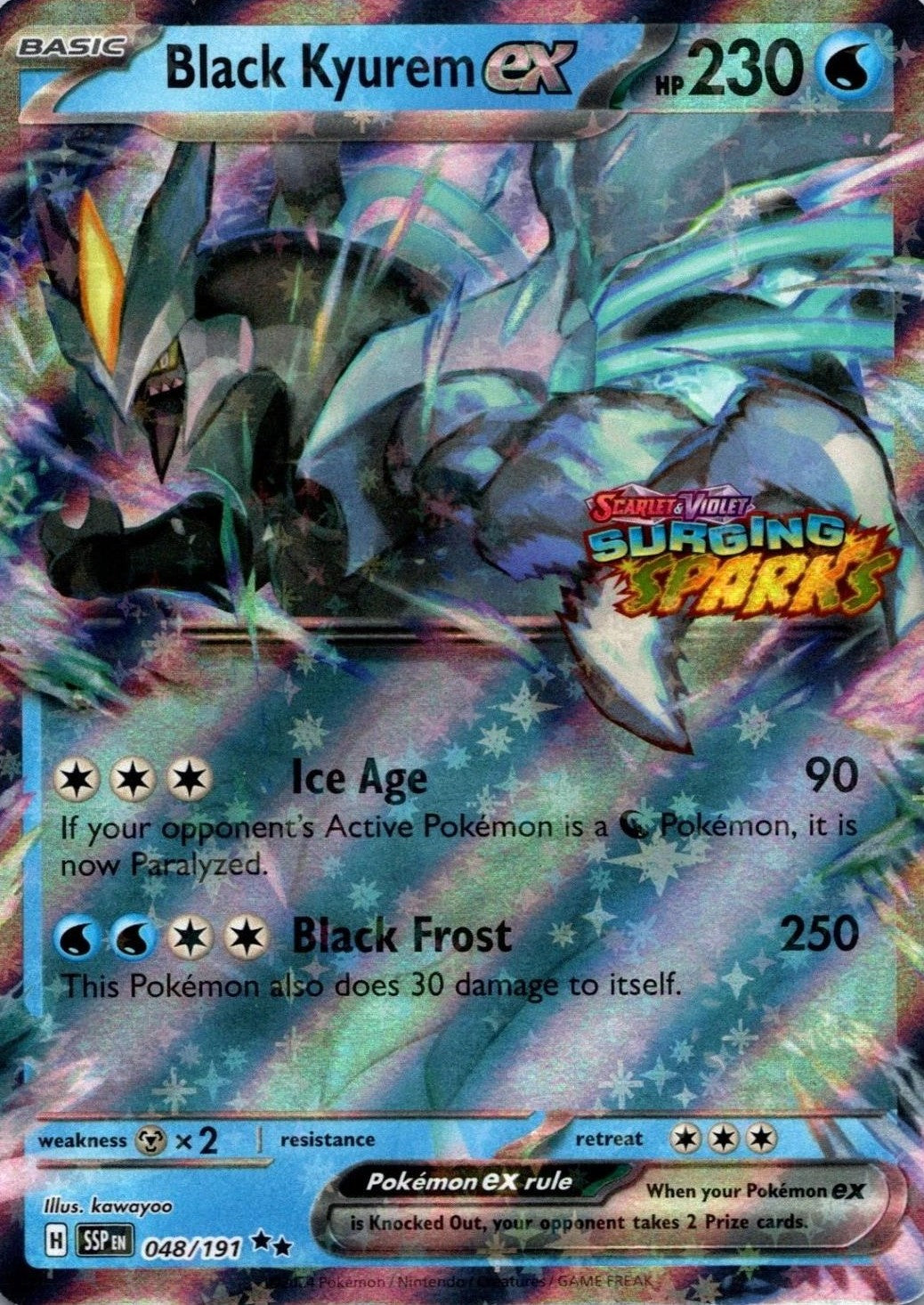 Black Kyurem ex Surging Sparks Stamped 048/191 (Miscellaneous Cards & Products)  - Holofoil | Good Games Morley