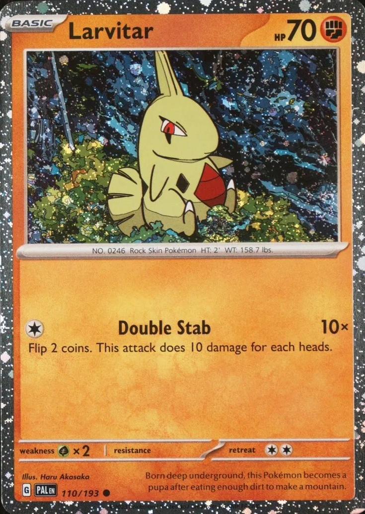 Larvitar 110/193 (Miscellaneous Cards & Products)  - Cosmo Holofoil | Good Games Morley